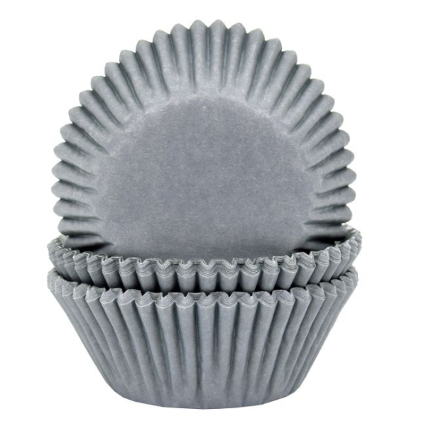 Cupcake Baking Cases - Grey